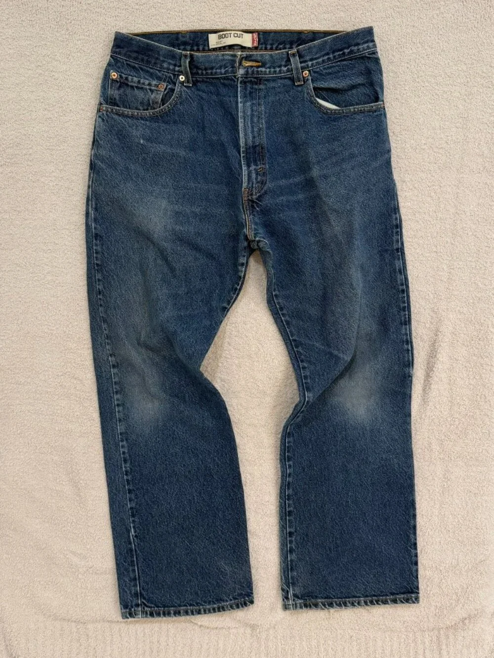 Vintage Y2K Levis 517 Bootcut Jeans Mens 38x30 Blue Denim